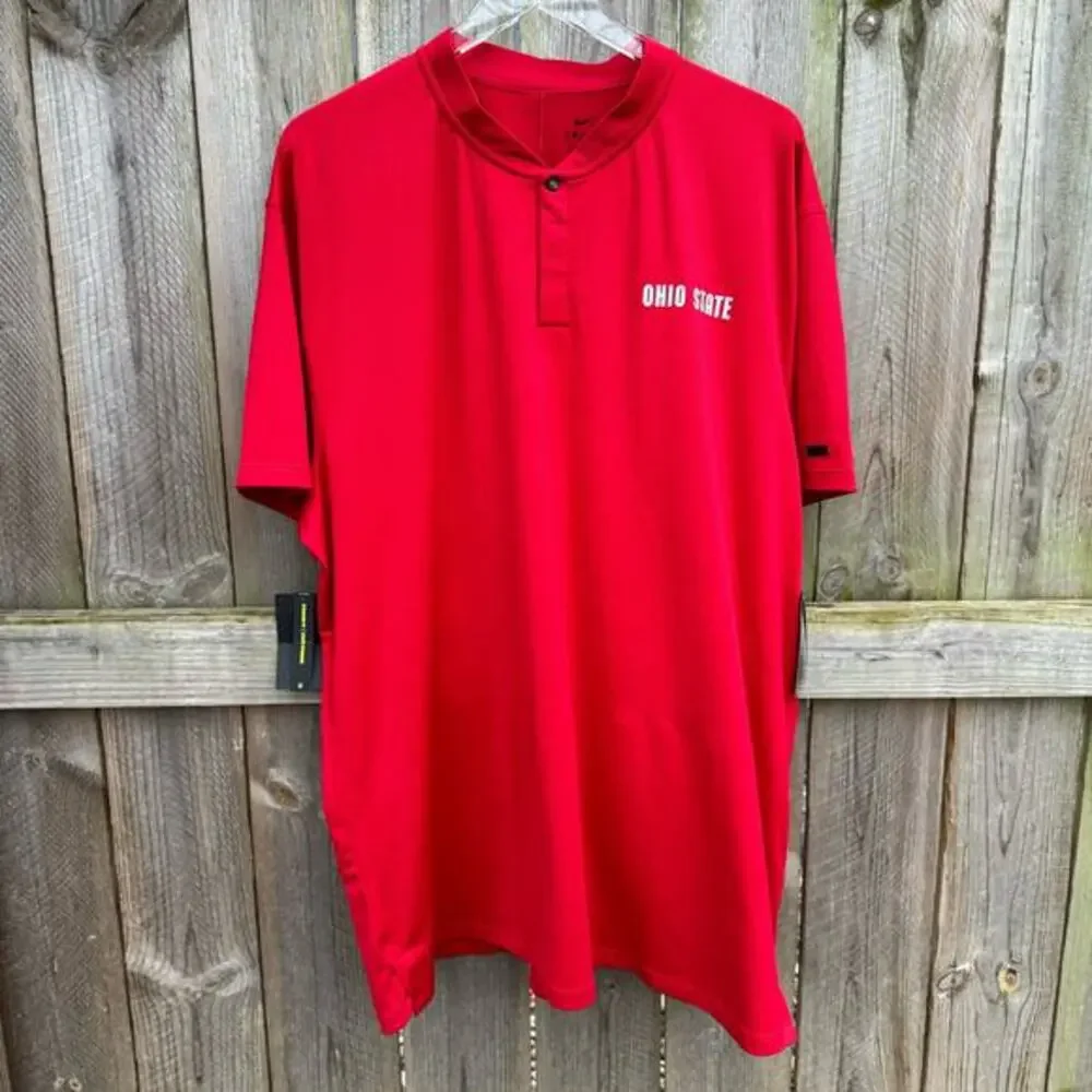 Nike Ohio State Shirt Golf Standard Fit Buckeyes Tiger Woods Collection XXL‎ NWT